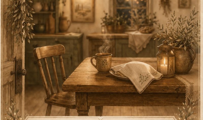 Ilustración de la lámina La luz de la cocina